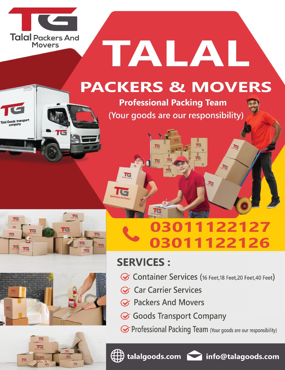 Movers and Packers services in Pakistan